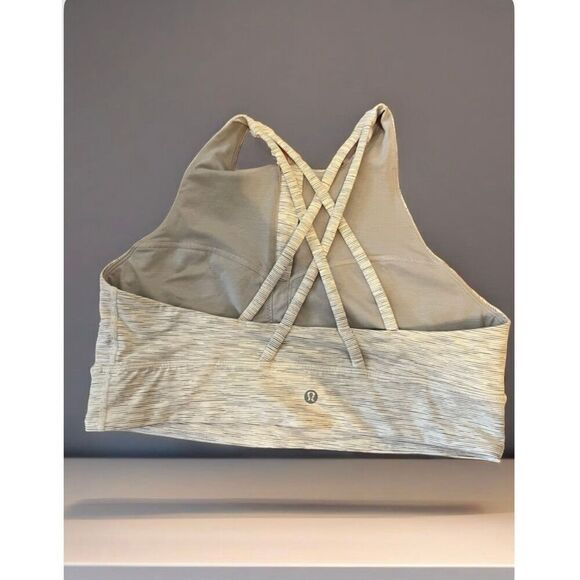 Lululemon Energy Bra High-Neck Longline Zip Size 12 - Picture 4 of 10